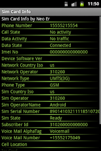 Sim Card Info