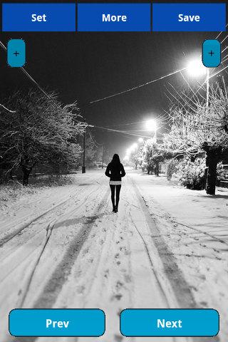 Snowy night wallpapers