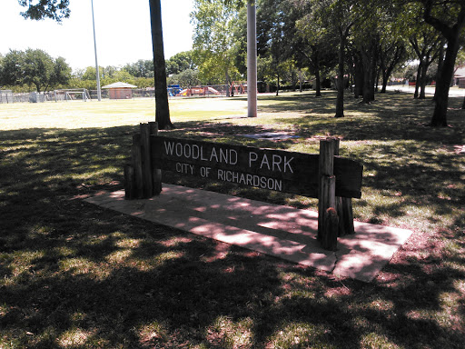 Woodland Park Wooden Sign