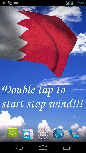 3D Bahrain Flag Live Wallpaper