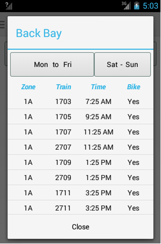 免費交通運輸App|Boston Train Schedule|阿達玩APP