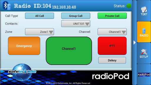 radioPad Bluetooth