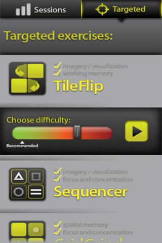 Android application Memory Trainer Plus screenshort