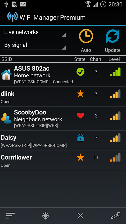    WiFi Manager- screenshot  