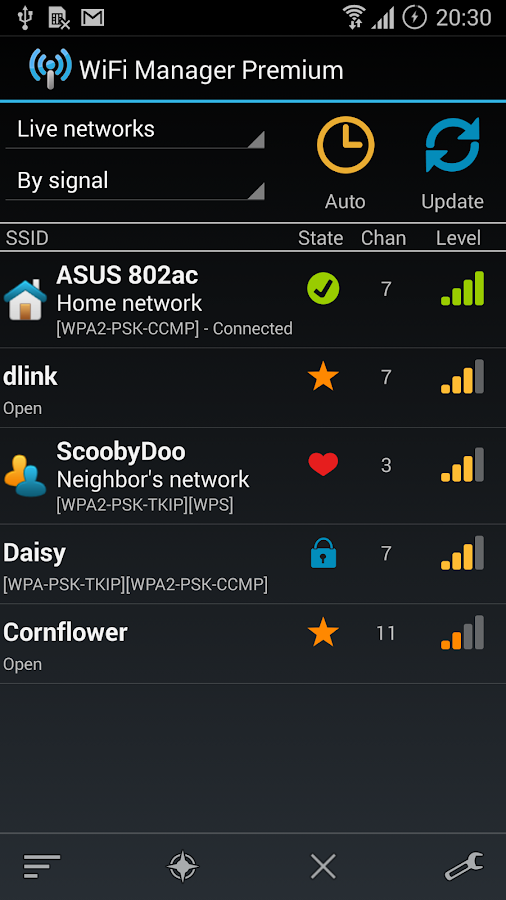 WiFi Manager - screenshot