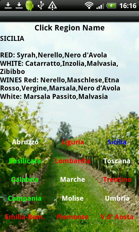 Wine Tour Italy Screen 2