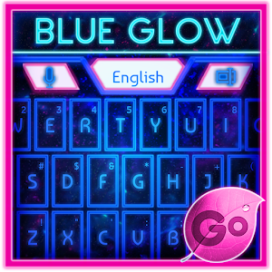 GO Keyboard Blue Glow Theme.apk Varies with device