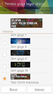 Gearfit TextClock Indonesia Screenshots 3