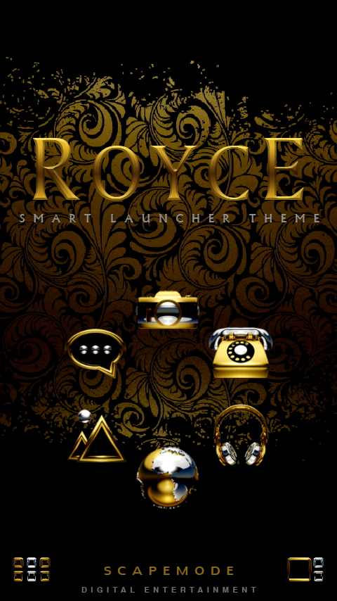 Smart Launcher Theme ROYCE Screen 1