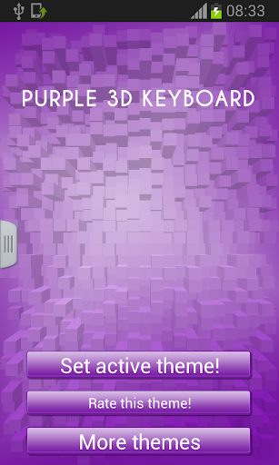 Purple 3D Keyboard