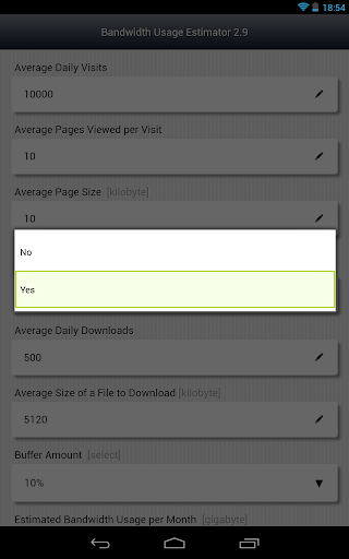 【免費工具App】Bandwidth Usage Estimator-APP點子