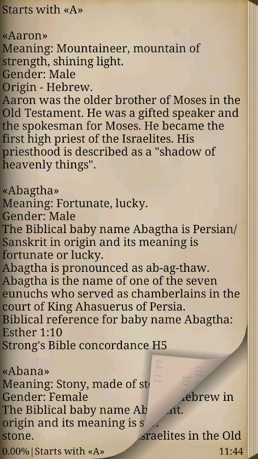 Biblical Names with Meaning - Android Apps on Google Play