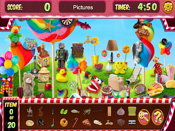 Hidden Objects World of Candy - Seek & Find Games poster 5