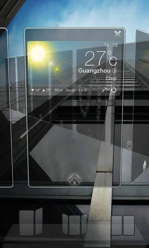 Next Launcher 3D Theme Dark - screenshot