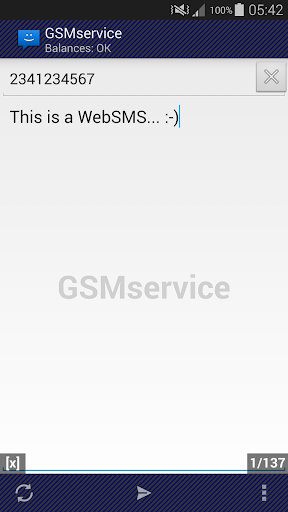 WebSMS: GSMsevice Connector