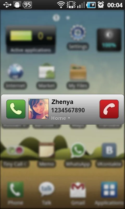 Tiny Call Confirm Plus+ - screenshot