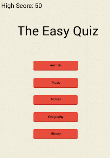 The Easy Quiz Trivia Game