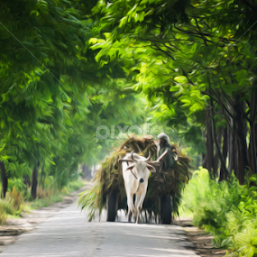 Natural Painting  by Jaspreet Lall - Digital Art Places
