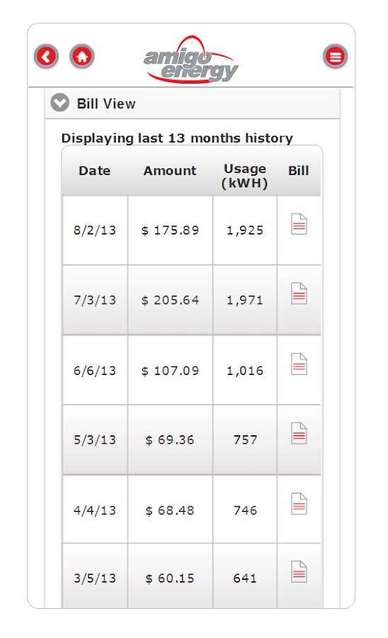 My Amigo Energy Android Apps on Google Play