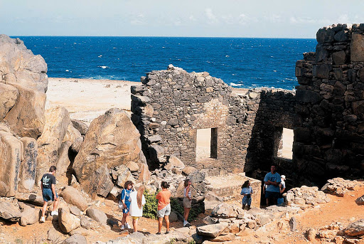 Bushiribana Gold Mill Ruins on Aruba.