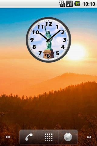 【免費個人化App】Statue of Liberty Day Clock-APP點子