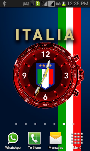 Italy Clock Live Wallpaper