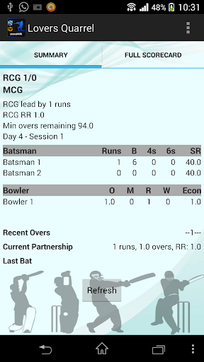 Lovers' Quarrel RCG vs MCG