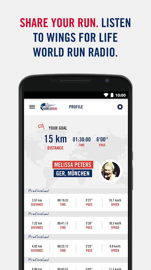 Wings for Life World Run Android Apps on Google Play