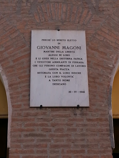 Lapide Giovanni Magoni