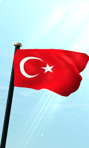 Turkey Flag 3D Live Wallpaper