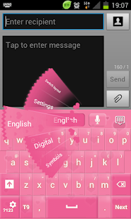Pink Keyboard Hearts GO - screenshot thumbnail