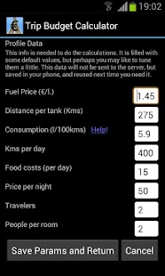 Trip Budget Calculator Screenshots 1