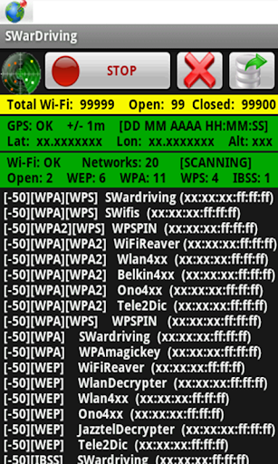 SWardriving. Wi-Fi Wireless.
