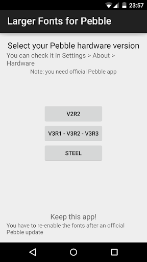 Larger Fonts for Pebble