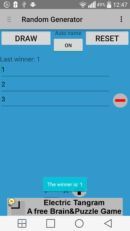 Random generator. Random generator