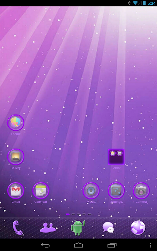 Violet Light GO Launcher Theme