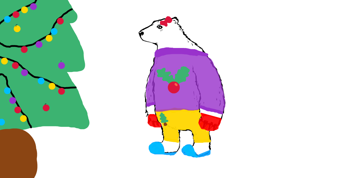 8. Christmas Polar Bear