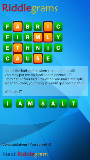 【免費拼字App】Riddlegrams Riddles & Anagrams-APP點子