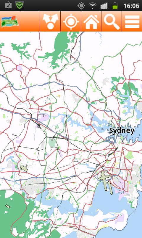 Sydney Offline mappa Map Screen 3