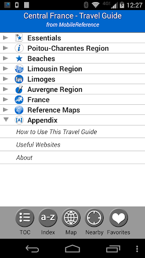 Central France - Guide Map