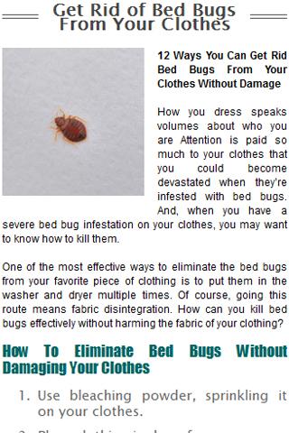 Does bleach kill bedbugs?