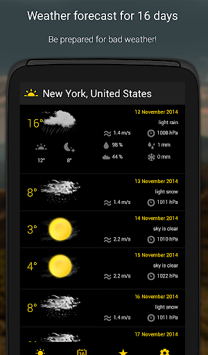 【免費天氣App】Weather - 16 days forecast-APP點子