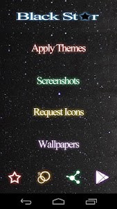 Screenshot Black Star Icon Pack v1.0