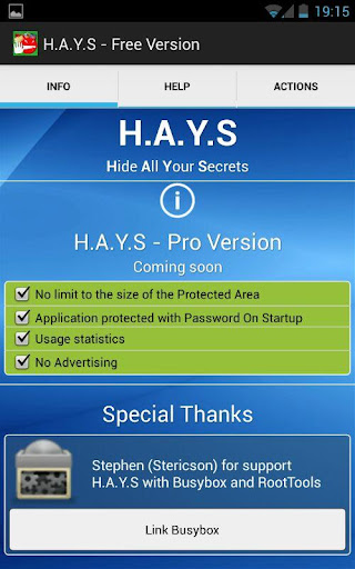 HAYS - データ保護のためのシステム