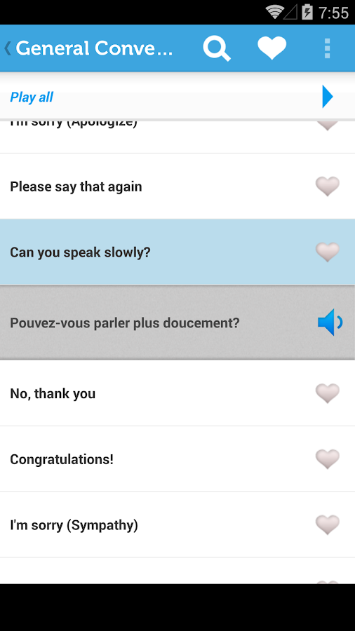 Learn French Phrasebook - Android Apps on Google Play