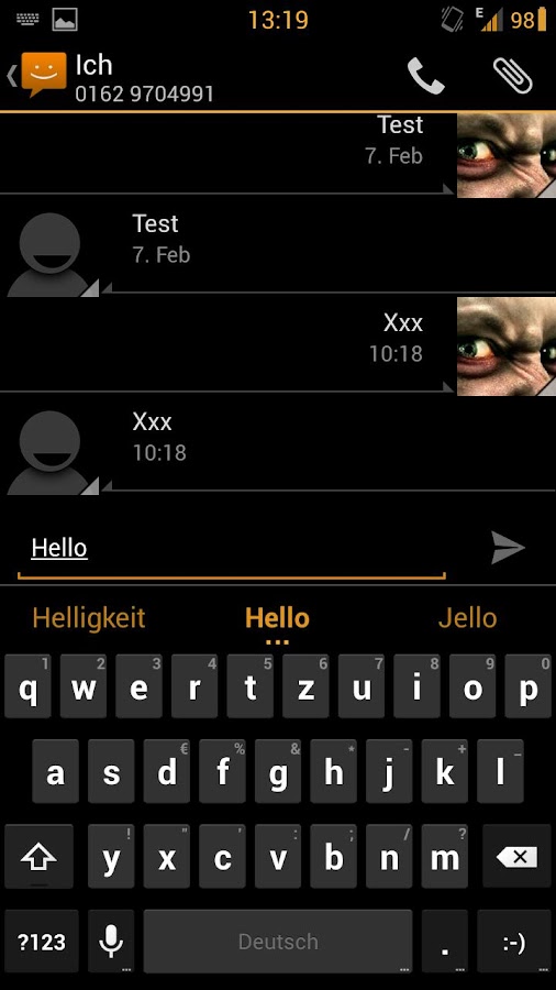 Betterbean CM10 Theme Orange X - screenshot