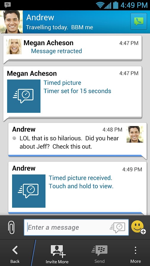 BBM - screenshot