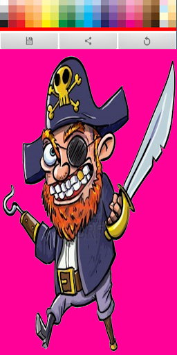 Pirate Coloring Paint