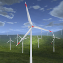 Wind Turbines 3D logo