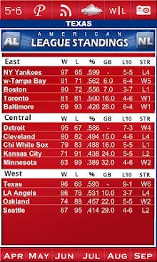 Rangers Pocket Schedule